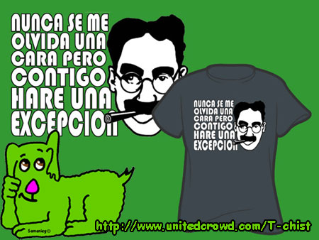 Camiseta de Groucho Marx